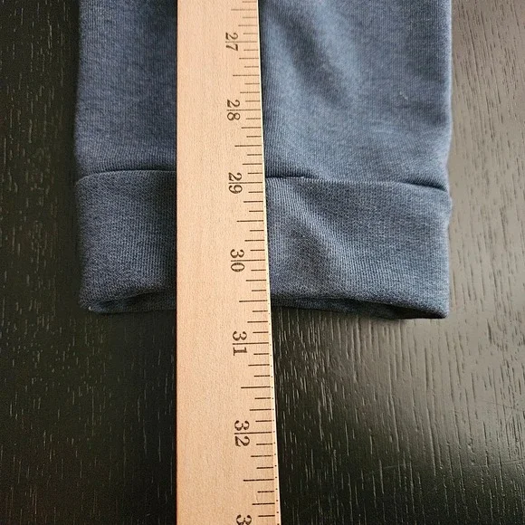 On Running Mens Sweat Pants Navy Blue Heather Ribbed Knee Joggers Large - Picture 8 of 8